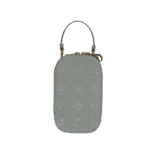 Pre Loved Dior Lady Women Blue Shoulder Bags - Picture 2 of 8